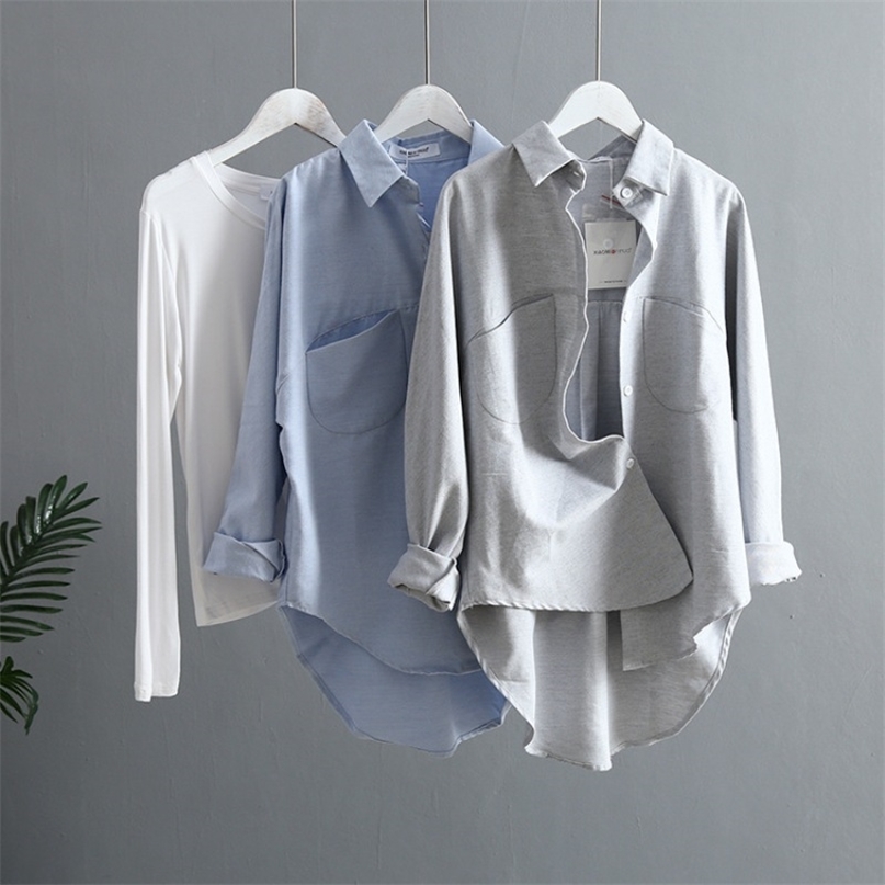 Spring Women Summer Blouse Korean Long Sleeve s Tops And Blouses Vintage Shirts Blusas Roupa Feminina 210607, Blue
Spring Women Summer Blouse Korean Long Sleeve s Tops And Blouses Vintage Shirts Blusas Roupa Feminina 210607, Blue