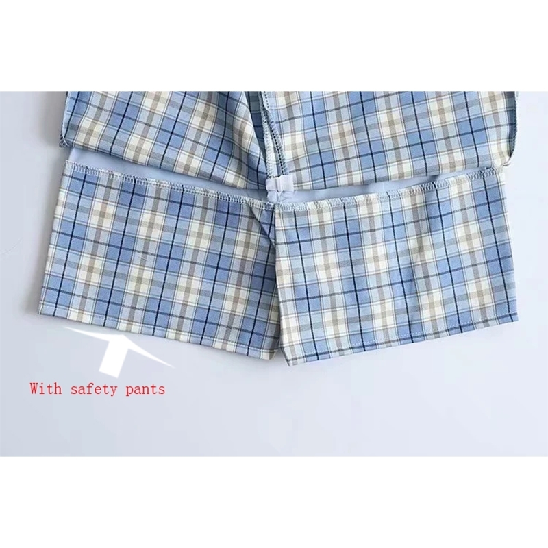 Sexy green Plaid Mini Skirts women Slit high waist bodycon skirt Sweet Girl pencil casual party summer faldas mujer 210521