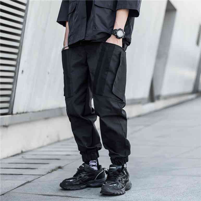 joggers streetwear patchwork pockets cargo women pant man harajuku trousers hip hop tactical function techwear, Black
joggers streetwear patchwork pockets cargo women pant man harajuku trousers hip hop tactical function techwear, Black