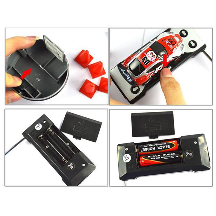 Free shipping Creative Coke Can Mini Car RC Collection Radio Controlled Cars hines On The Remote Control Toys For Boys Kids Gift