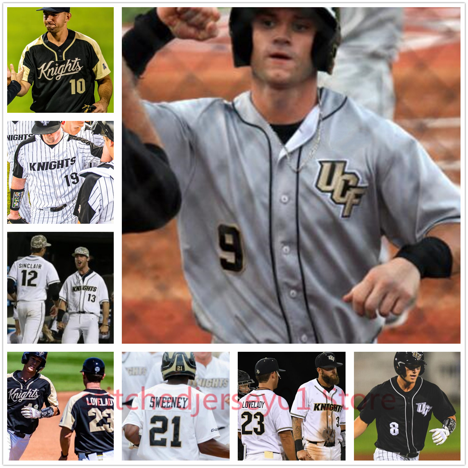 College UCF Knights baseball jersey stitched Nick Romano Gephry Pena Joe Sheridan Jack Sinclair Jaylyn Whitehead Chad Luensmann Connor Allen, White
College UCF Knights baseball jersey stitched Nick Romano Gephry Pena Joe Sheridan Jack Sinclair Jaylyn Whitehead Chad Luensmann Connor Allen, White