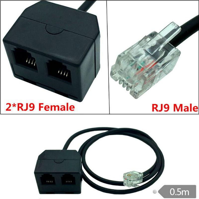 RJ9 Extension Cable , Male To Dual Female Converter Adapter Extender Computer Cables & Connectors
RJ9 Extension Cable , Male To Dual Female Converter Adapter Extender Computer Cables & Connectors