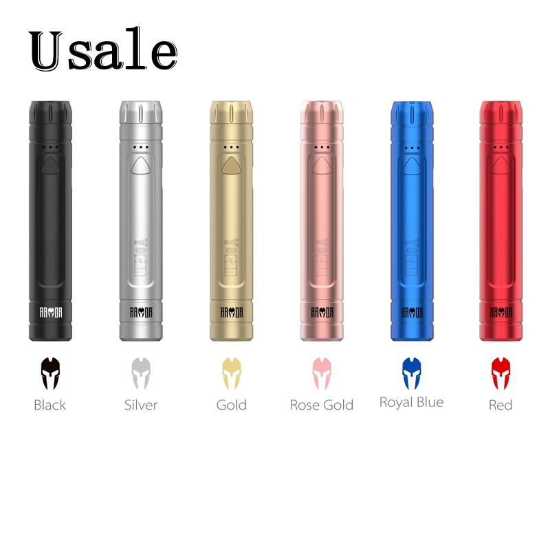 Yocan Armor 380mAh Battery Preheat VV Vape Device For 510 Thick Oil All Width Cartridge Atomizer 100% Original
Yocan Armor 380mAh Battery Preheat VV Vape Device For 510 Thick Oil All Width Cartridge Atomizer 100% Original