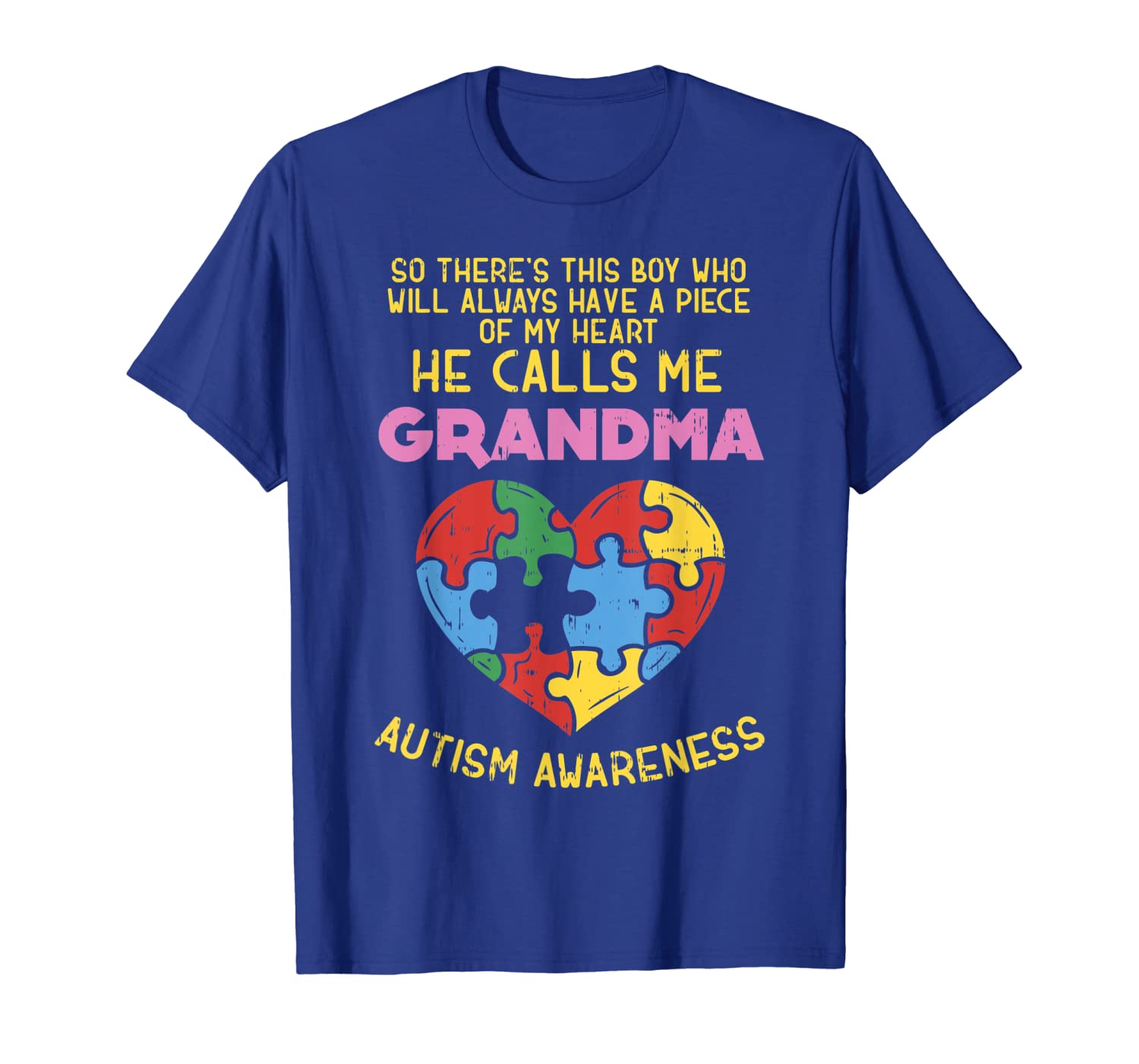 Grandma Autism Awareness Shirt Austistic Boy Piece My Heart, White;black
Grandma Autism Awareness Shirt Austistic Boy Piece My Heart, White;black