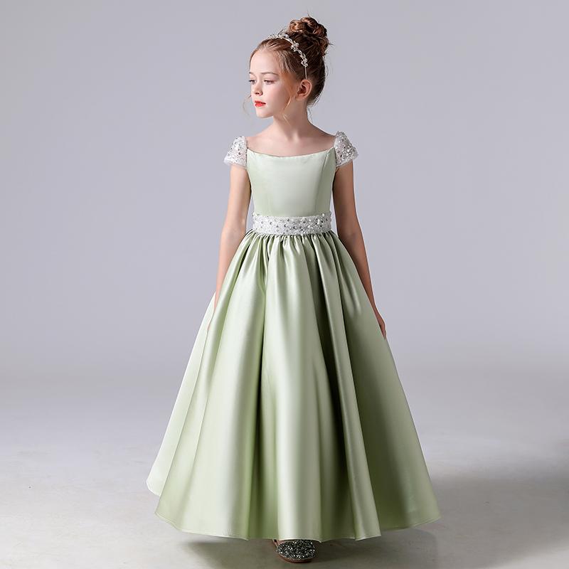 Girl's Dresses Gorgeous Flower Green Mint Satin Girls 2021 Crystal Beaded Wedding Pageant Party Dress Princess Formal Prom Gowns 3-14 Years, Picture
Girl's Dresses Gorgeous Flower Green Mint Satin Girls 2021 Crystal Beaded Wedding Pageant Party Dress Princess Formal Prom Gowns 3-14 Years, Picture