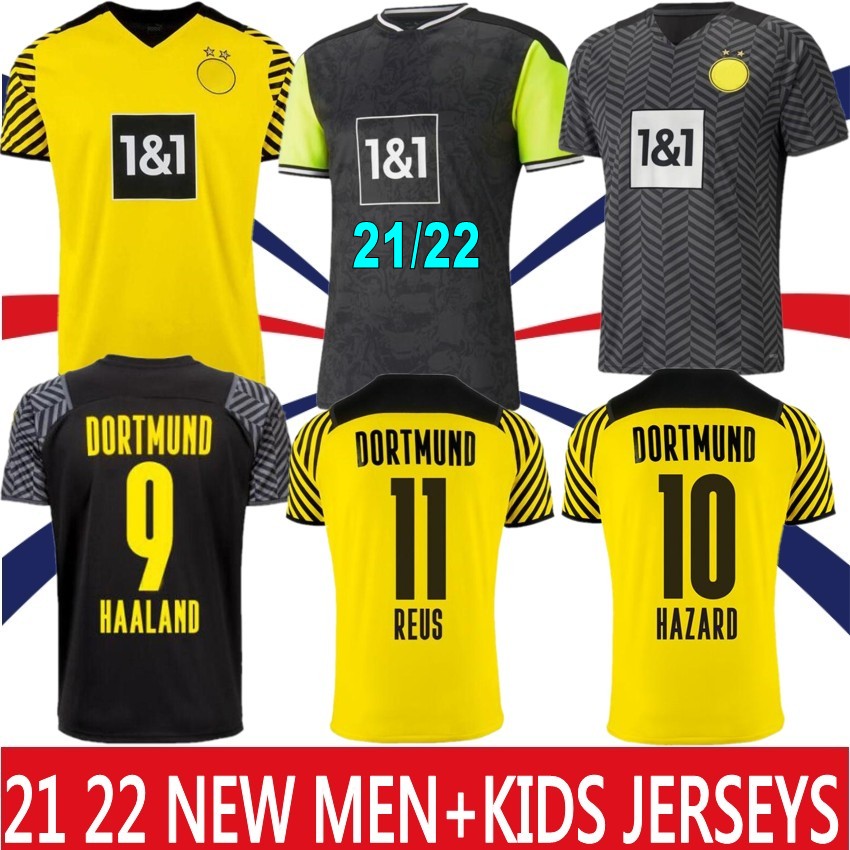 HAALAND REUS HAZARD Dortmund Soccer Jerseys Borussia 110th 21 22 Fourth 4th 2021 2022 Football Shirt BELLINGHAM HUMMELS Men + Kids Kit Maillot De Foot Home Away Custom, Black
HAALAND REUS HAZARD Dortmund Soccer Jerseys Borussia 110th 21 22 Fourth 4th 2021 2022 Football Shirt BELLINGHAM HUMMELS Men + Kids Kit Maillot De Foot Home Away Custom, Black