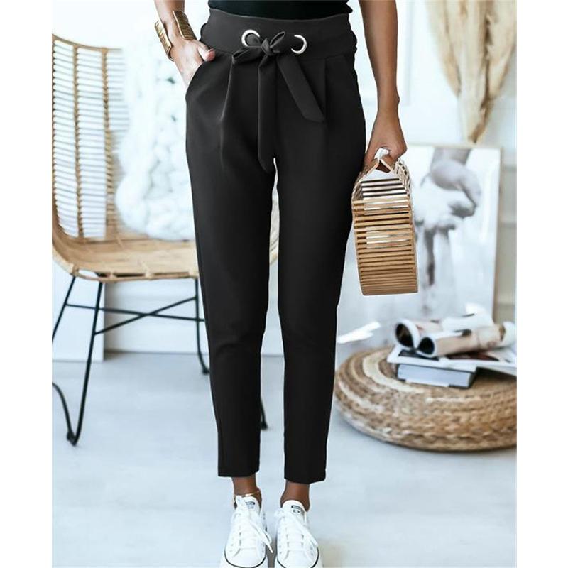 Women's Pants & Capris England Style Women Summer Solid Color Pencil Bandage Design Pockets Decor High Waist Slim Hips Trousers For Streetwe, Black;white
Women's Pants & Capris England Style Women Summer Solid Color Pencil Bandage Design Pockets Decor High Waist Slim Hips Trousers For Streetwe, Black;white
