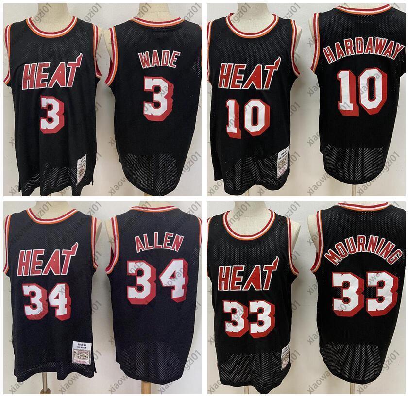 Men S-2XL Basketball Jerseys Dwyane Wade 34 Allen 10 Hardaway 50 Mourning retro 2003 2012 jersey and short, Black;red
Men S-2XL Basketball Jerseys Dwyane Wade 34 Allen 10 Hardaway 50 Mourning retro 2003 2012 jersey and short, Black;red