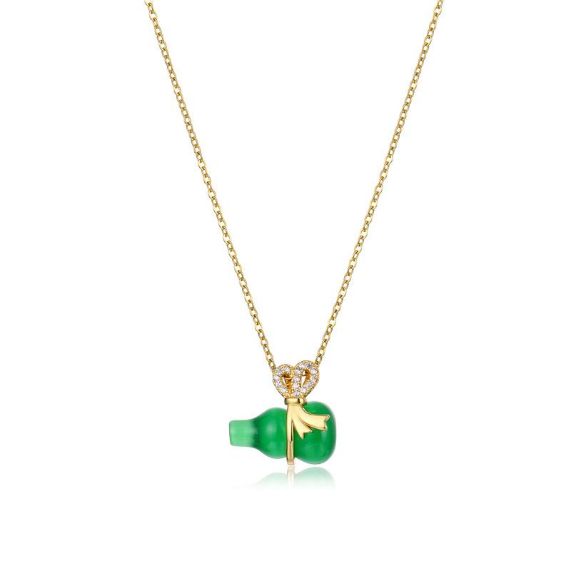 Pendant Necklaces Fashion Jewellery Gourd Titanium Steel Gold Women's Cat's Eye Stone Brass Women Necklace Party For Girls
Pendant Necklaces Fashion Jewellery Gourd Titanium Steel Gold Women's Cat's Eye Stone Brass Women Necklace Party For Girls