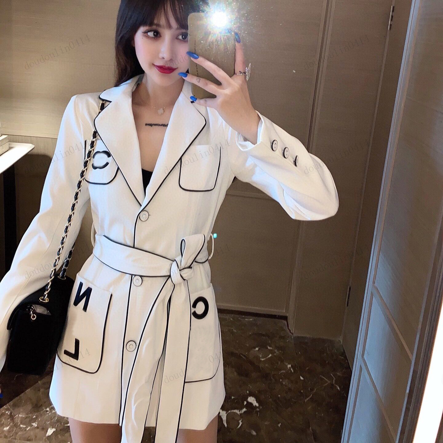 Women's Suits spring and autumn fashionable ladies clothing temperament goddess fan lacing waist suit, White
Women's Suits spring and autumn fashionable ladies clothing temperament goddess fan lacing waist suit, White