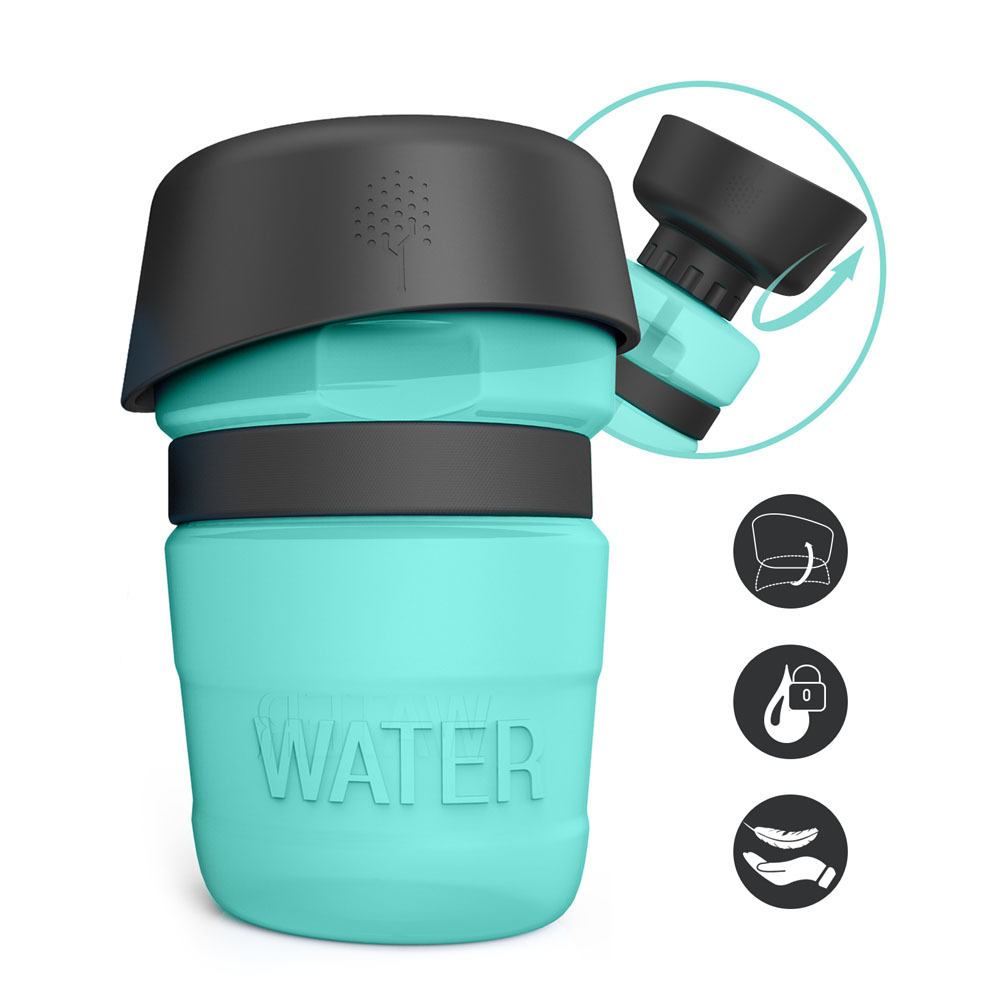 Dog Drinking Water Bottle Sport Squeeze Type Puppy Portable Pet Travel Outdoor Walking Feed Bowl Jug Cup Anti-overflow Dispenser