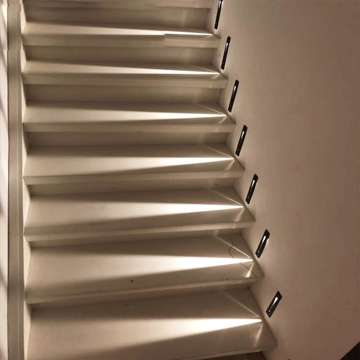 Recessed 3W Led Stair Light AC85-265V Indoor Corner Wall Lamp Step Decoration Lamp Hallway staircase Lamps