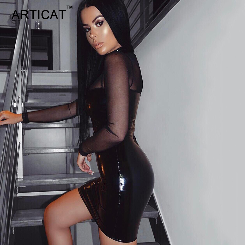 pu patchwork mesh party dresses 2021 summer long sleeve hollw out bodycon dress skinny pencil club dress vestidoshigh quality, Black;gray
pu patchwork mesh party dresses 2021 summer long sleeve hollw out bodycon dress skinny pencil club dress vestidoshigh quality, Black;gray