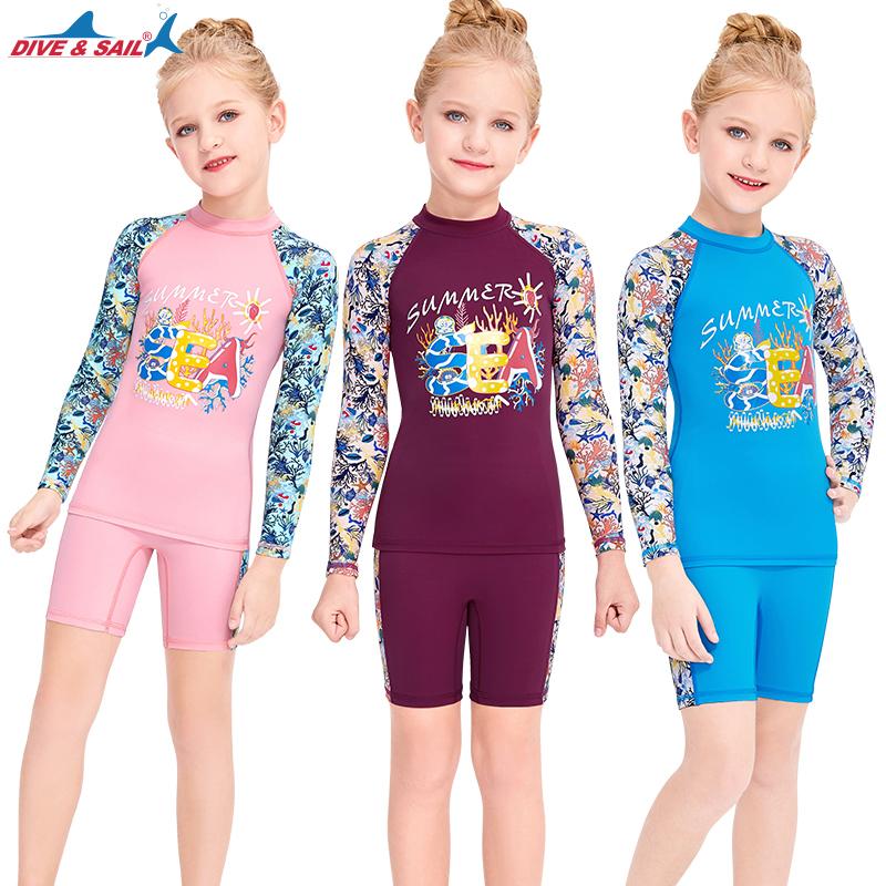 Two-piece Swimsuit For Children Long Sleeve Swim Shirt With Shorts Rash Guard Set Kids Lycra UPF50+ Sun Age 3-10 Years Old One-Piece Suits
Two-piece Swimsuit For Children Long Sleeve Swim Shirt With Shorts Rash Guard Set Kids Lycra UPF50+ Sun Age 3-10 Years Old One-Piece Suits