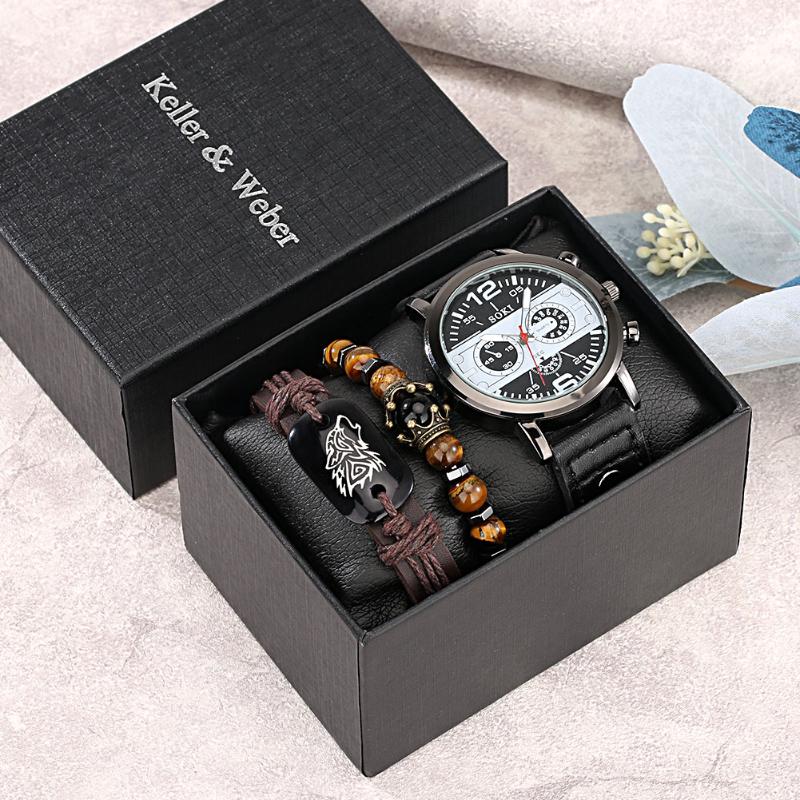 Wristwatches Watch Men Wrist Quartz Men's Bracelet Gifts For Boyfriend Male Luxury Watches With Rosary Beads On Hand, Tz442
Wristwatches Watch Men Wrist Quartz Men's Bracelet Gifts For Boyfriend Male Luxury Watches With Rosary Beads On Hand, Tz442