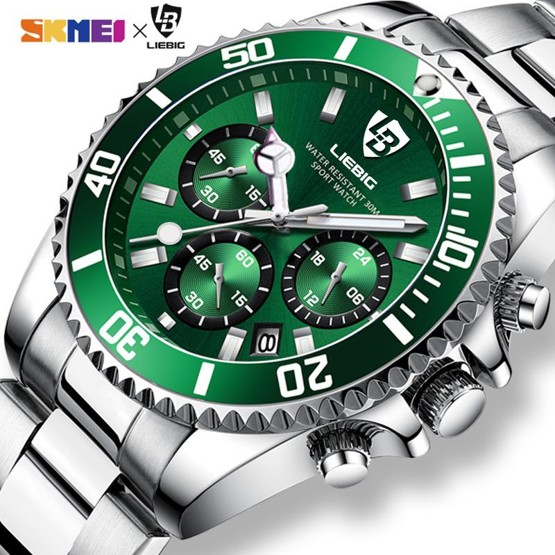 Wristwatches 2021 Arrival Mens Quartz Clock Full Steel Dive 30M Waterproof Sport Watch Relogio Masculino L2011, Style 1
Wristwatches 2021 Arrival Mens Quartz Clock Full Steel Dive 30M Waterproof Sport Watch Relogio Masculino L2011, Style 1
