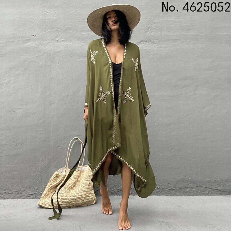 Women's Swimwear 2022 Summer Printed Bikini Cover-ups Elegant Self Komono Dress Tunic Women Plus Size Beach Wear Swim Suit Cardigan Cover Up, White;black
Women's Swimwear 2022 Summer Printed Bikini Cover-ups Elegant Self Komono Dress Tunic Women Plus Size Beach Wear Swim Suit Cardigan Cover Up, White;black