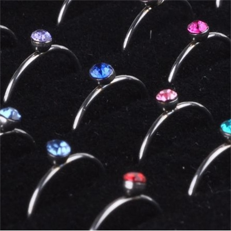 Wholesale 40Pcs 1Set Jewelry Nice Body Pierce Crystal Nose Ring Bulk Lots Bullring Display Box LR312 1134 T2
Wholesale 40Pcs 1Set Jewelry Nice Body Pierce Crystal Nose Ring Bulk Lots Bullring Display Box LR312 1134 T2