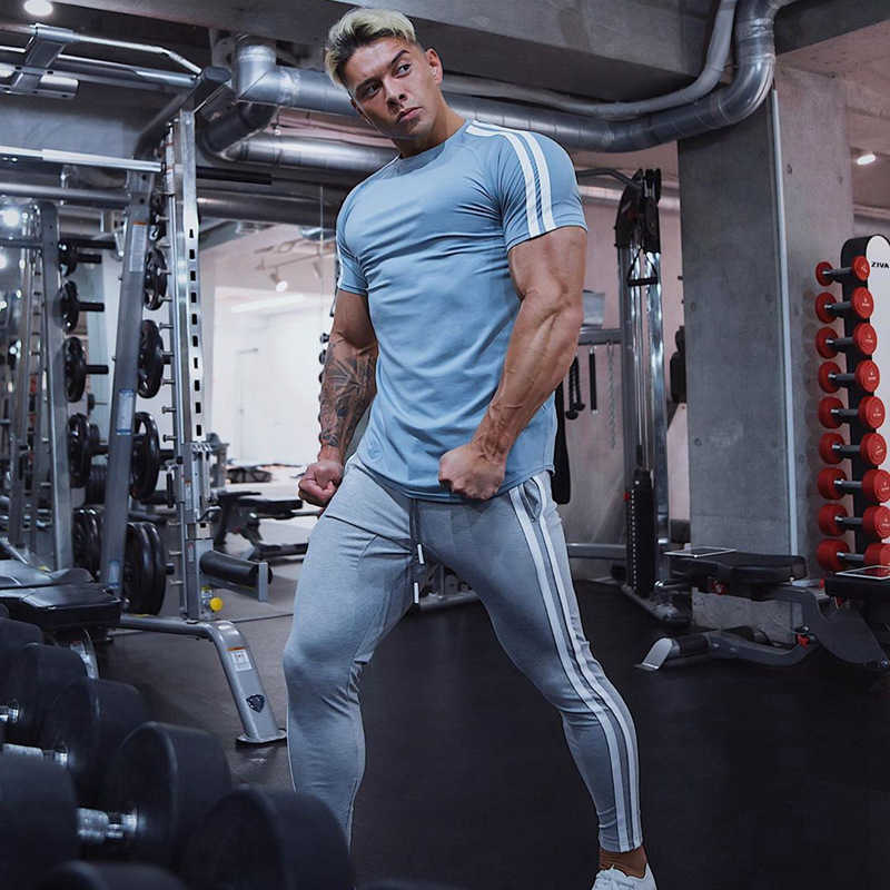 Streetwear Joggers Men Pants Gym Fitness Clothing Elastic Waist Breathable Tracksuit Trousers Bottoms Leggings Sports Sweatpants 210930