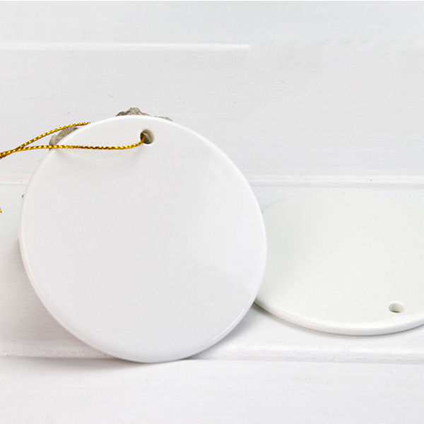 Ceramic Pendant Sublimation 3 Inch Round Hanging Ornament Christmas Party Decoration Mall Small Gifts Double Sided Blank DIY Custom
Ceramic Pendant Sublimation 3 Inch Round Hanging Ornament Christmas Party Decoration Mall Small Gifts Double Sided Blank DIY Custom