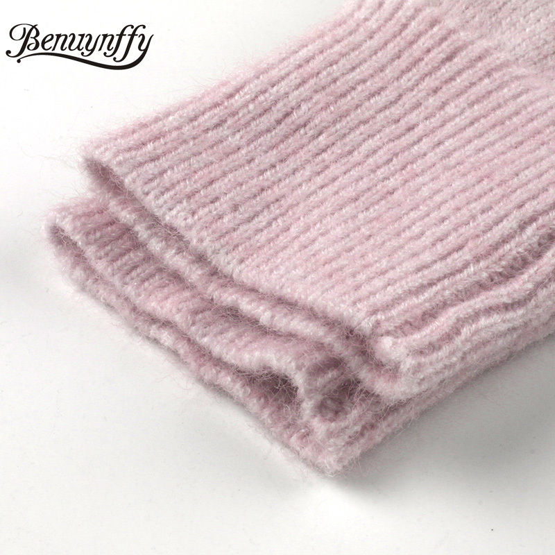 Solid V-Neck Long Sleeve Cardigan Women Autumn Winter Casual Knitted Sweater Outwear Female Knitwear Coat 210510