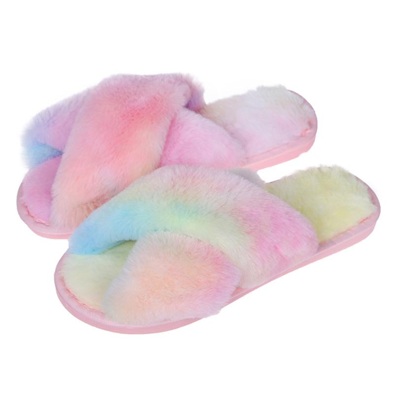 Slippers Tie-Dye Women Winter Shoes Flat Sweet Home Woman Indoor Fur Warm Soft Slip On Colorful Female Slipper, Deep iridescent
Slippers Tie-Dye Women Winter Shoes Flat Sweet Home Woman Indoor Fur Warm Soft Slip On Colorful Female Slipper, Deep iridescent