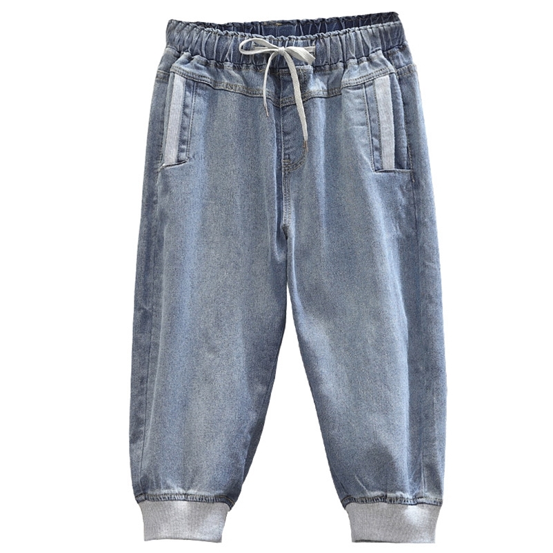 Jeans Woman High Waist Drawstring Loose Plus Size Casual Street Style Denim Calf-length Harem Pants 210629, Blue 6600
Jeans Woman High Waist Drawstring Loose Plus Size Casual Street Style Denim Calf-length Harem Pants 210629, Blue 6600
