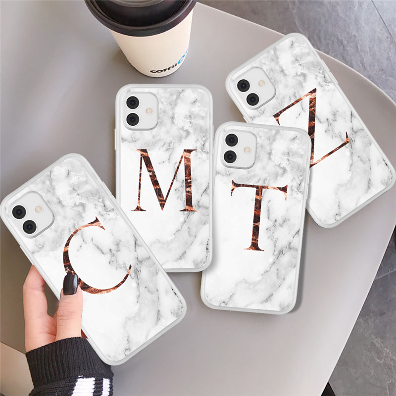 Letters A to Z Marble Texture Phone Cases For iPhone 11 12 Pro Max X XR XS 8 7 Plus Soft TPU Silicone Couples Back Cover
Letters A to Z Marble Texture Phone Cases For iPhone 11 12 Pro Max X XR XS 8 7 Plus Soft TPU Silicone Couples Back Cover
