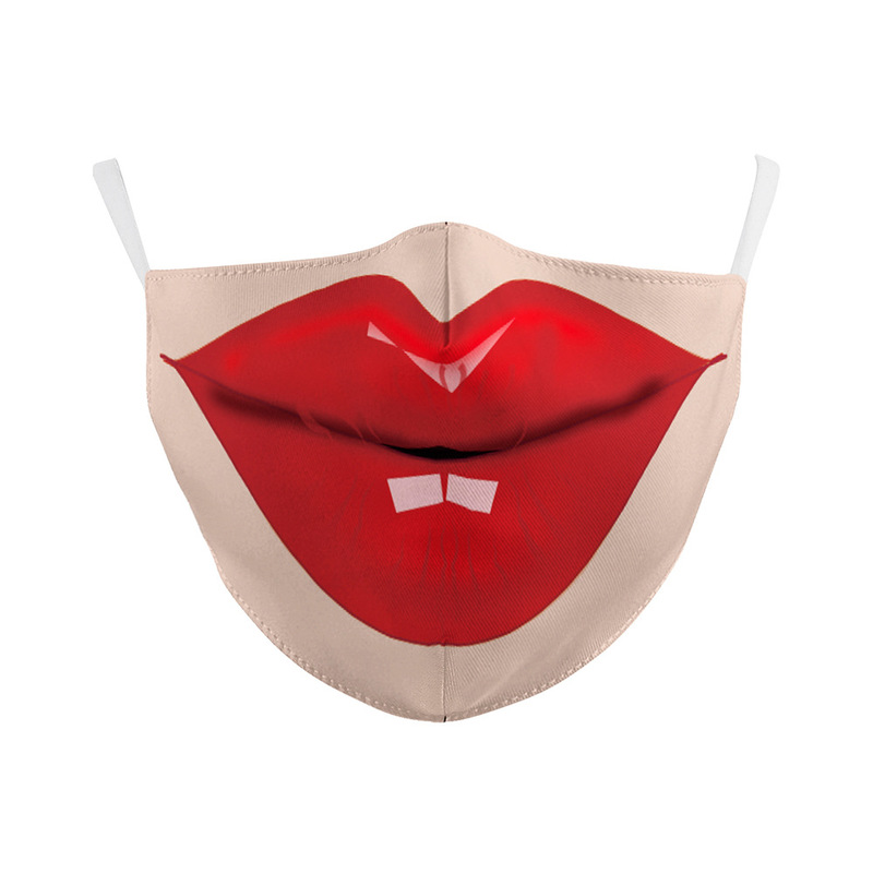 mouth print pattern printed masks (no filter) pack of 5 pieces comfortable hygiene reusable washable effective filtering dust
mouth print pattern printed masks (no filter) pack of 5 pieces comfortable hygiene reusable washable effective filtering dust