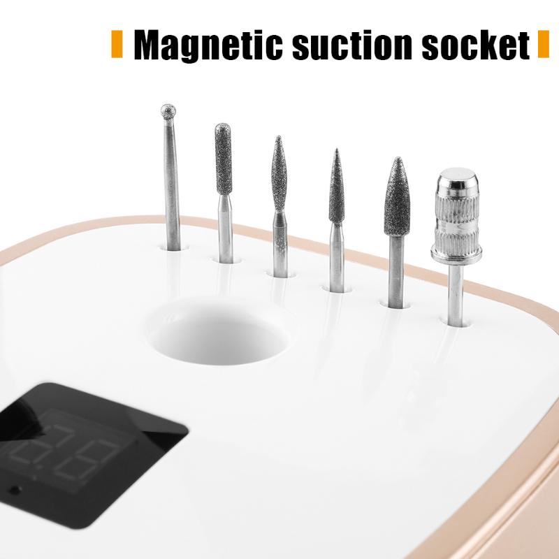 Nail Drill & Accessories 25000RPM Machine For Acrylic Gel Removal Electric Manicure Set File Kit Tools Professional Salon Use