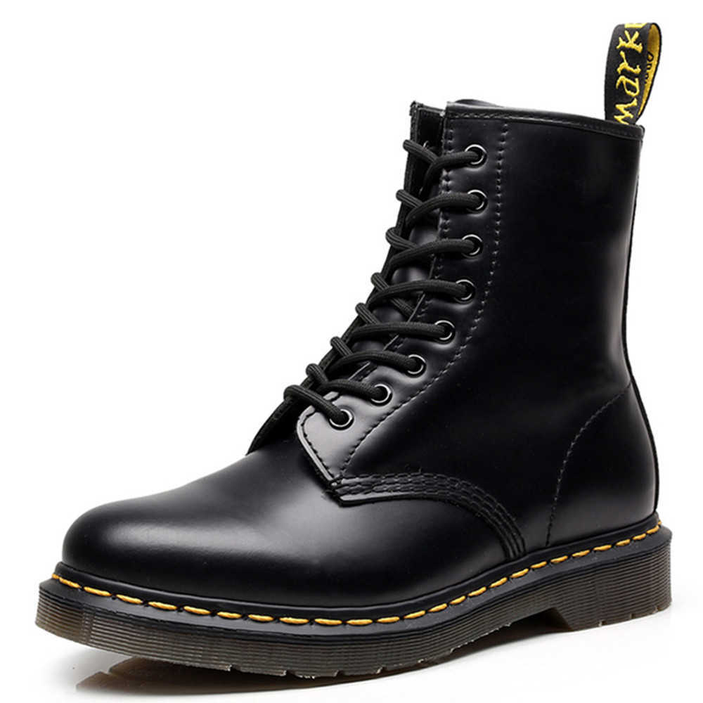 High Top 1460 Martin Boots Women's Leather Classic Hard Leather Open Bead Short Boots Men's and Smooth Round Locomotive Shoes, Black
High Top 1460 Martin Boots Women's Leather Classic Hard Leather Open Bead Short Boots Men's and Smooth Round Locomotive Shoes, Black