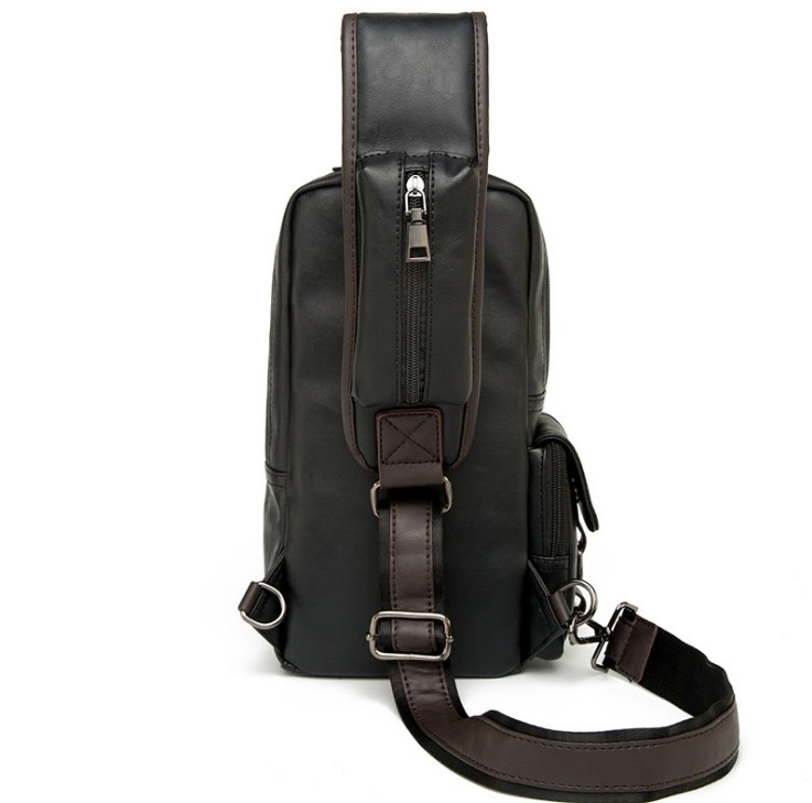 Crossbody Bag For Men Waterproof USB Multifunction Male Shoulder Anti-Theft Short Travel Messenger Chest Sling Bags