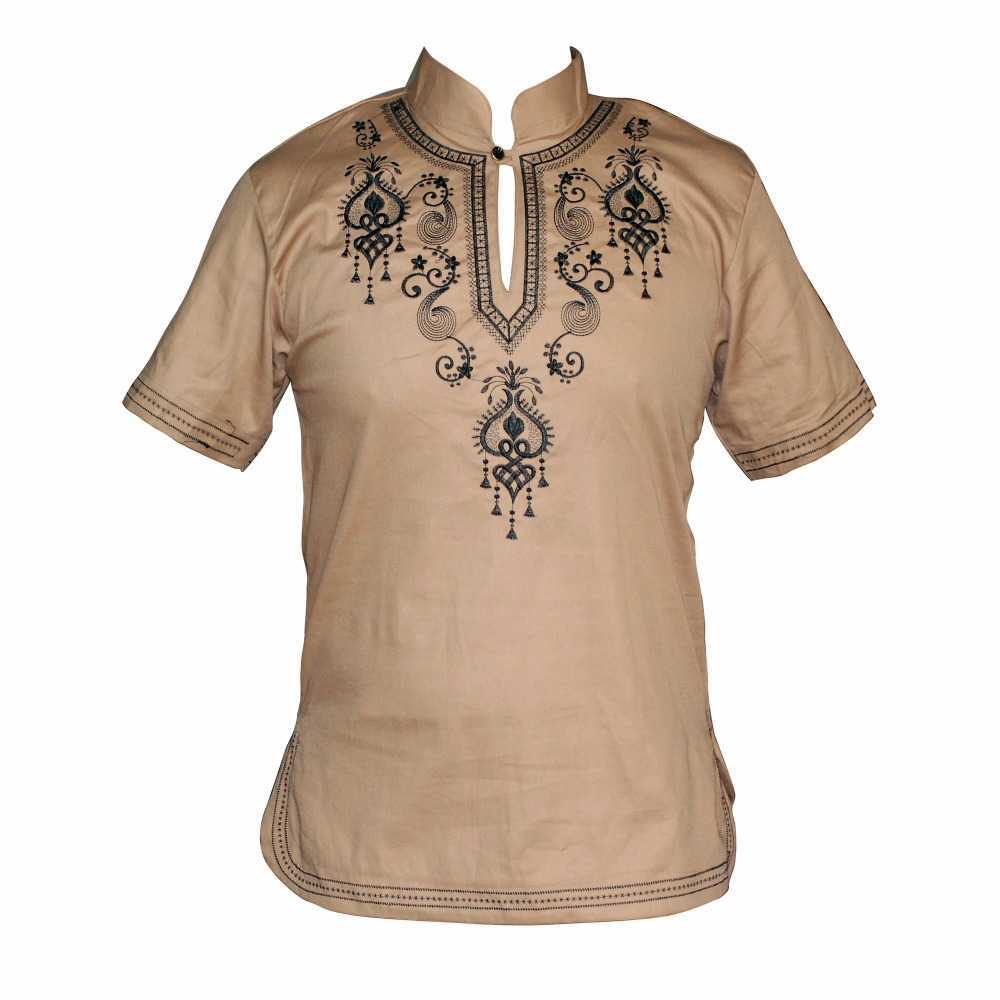 Dashikiage Embroidered African Men's Hippie Vintage Top Haute Tribal Blouse Dashiki Nigerian Native Ankara T-shirt 210629