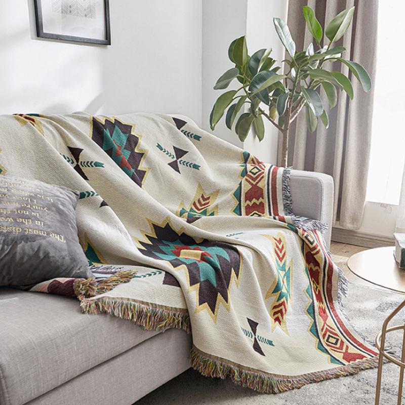 Blankets Chinese Style Ethnic Simple Geometric Sofa Leisure Blanket Soft Warm Cotton Spring And Autumn Light
Blankets Chinese Style Ethnic Simple Geometric Sofa Leisure Blanket Soft Warm Cotton Spring And Autumn Light