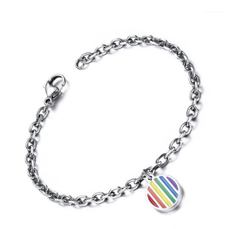 Titanium Steel Rainbow Enamel Circular Ornament Chain Bracelets Bangles For Women&men Charm Bracelet Fashion Jewelry Gift Bangle
Titanium Steel Rainbow Enamel Circular Ornament Chain Bracelets Bangles For Women&men Charm Bracelet Fashion Jewelry Gift Bangle