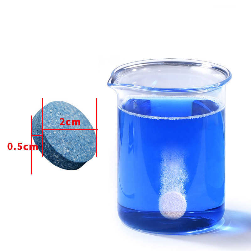 5Pcs Blue Car Window Cleaning Wash Super Concentrated Wiper Tablet Effervescent Tablet Stain Remover Car Cleaning Detailing Tool