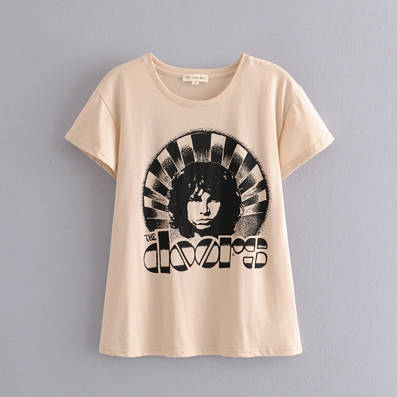 Women' T-Shirt Women Cotton Shirts Beige Front Rear Print Tee Shirt Fashion Spring Summer Casual T-Shirts Streetwear Tees Tops Short Sleeve Blouses 6DN9, Apricot
Women' T-Shirt Women Cotton Shirts Beige Front Rear Print Tee Shirt Fashion Spring Summer Casual T-Shirts Streetwear Tees Tops Short Sleeve Blouses 6DN9, Apricot