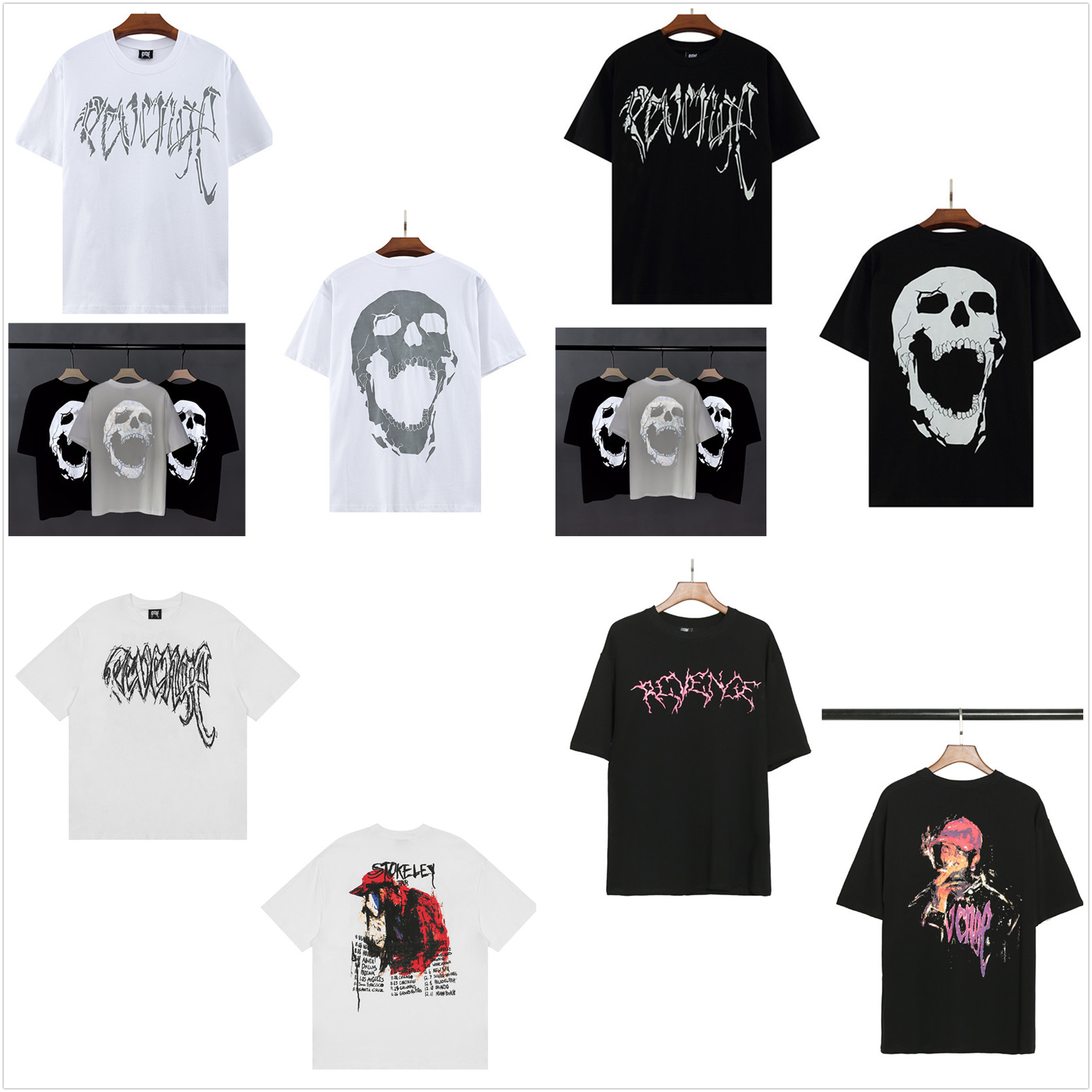 Men's T-shirts high street trend flaming skull print loose casual High quality T-shirt men and women's tops short sleeve 0102, White;black
Men's T-shirts high street trend flaming skull print loose casual High quality T-shirt men and women's tops short sleeve 0102, White;black