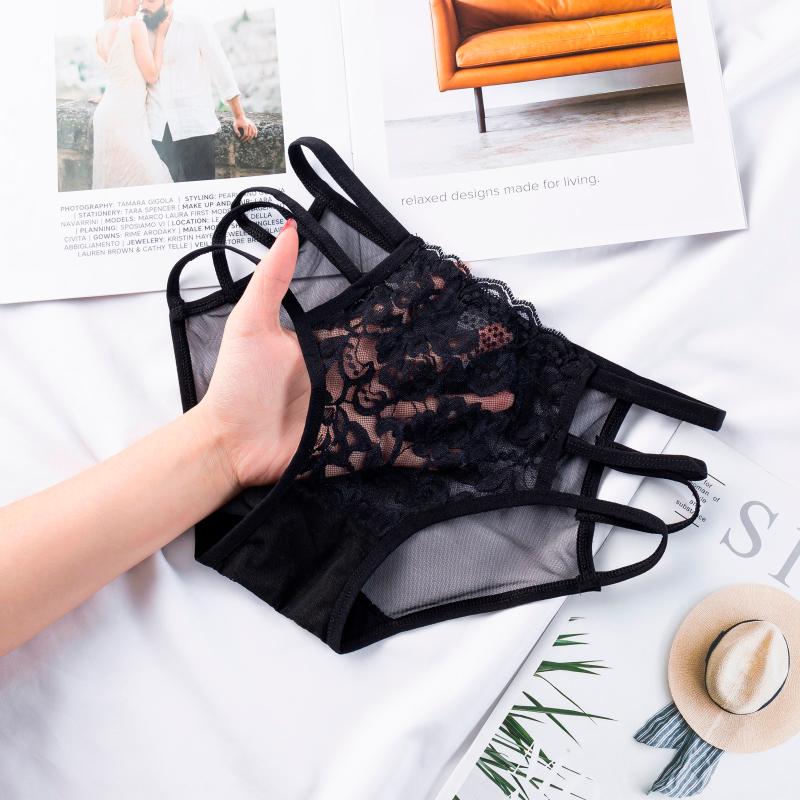 Women's Panties Women Sexy Underpants Lace Briefs Transparent Hollow Out Underpant Ladies Erotic Lingerie Female
Women's Panties Women Sexy Underpants Lace Briefs Transparent Hollow Out Underpant Ladies Erotic Lingerie Female