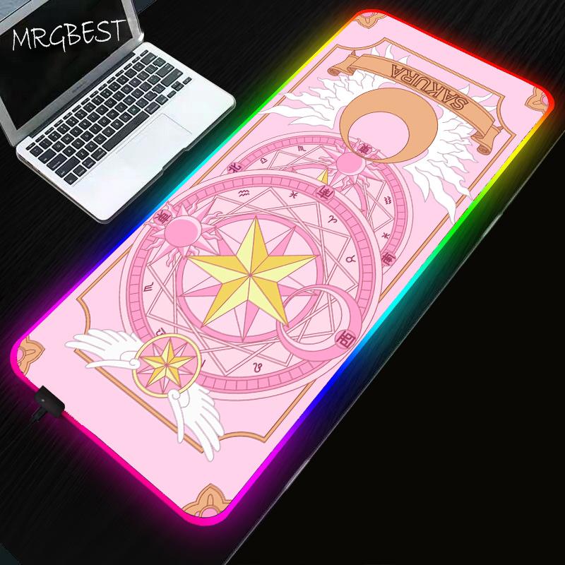 Mouse Pads & Wrist Rests MRG Cardcaptor Sakura Anime Gaming RGB LED Mousepad Gamer Cute Kawaii Large Lockedge Laptop Notebook Desk Mat 40x90
Mouse Pads & Wrist Rests MRG Cardcaptor Sakura Anime Gaming RGB LED Mousepad Gamer Cute Kawaii Large Lockedge Laptop Notebook Desk Mat 40x90