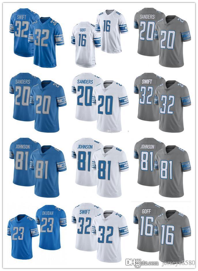 Men Youth Women DetroitLionsJersey 20 Barry Sanders 16 Jared Goff 23 Jeff Okudah 32 D'Andre Swift 81 Johnson Football Jerse, Color
Men Youth Women DetroitLionsJersey 20 Barry Sanders 16 Jared Goff 23 Jeff Okudah 32 D'Andre Swift 81 Johnson Football Jerse, Color