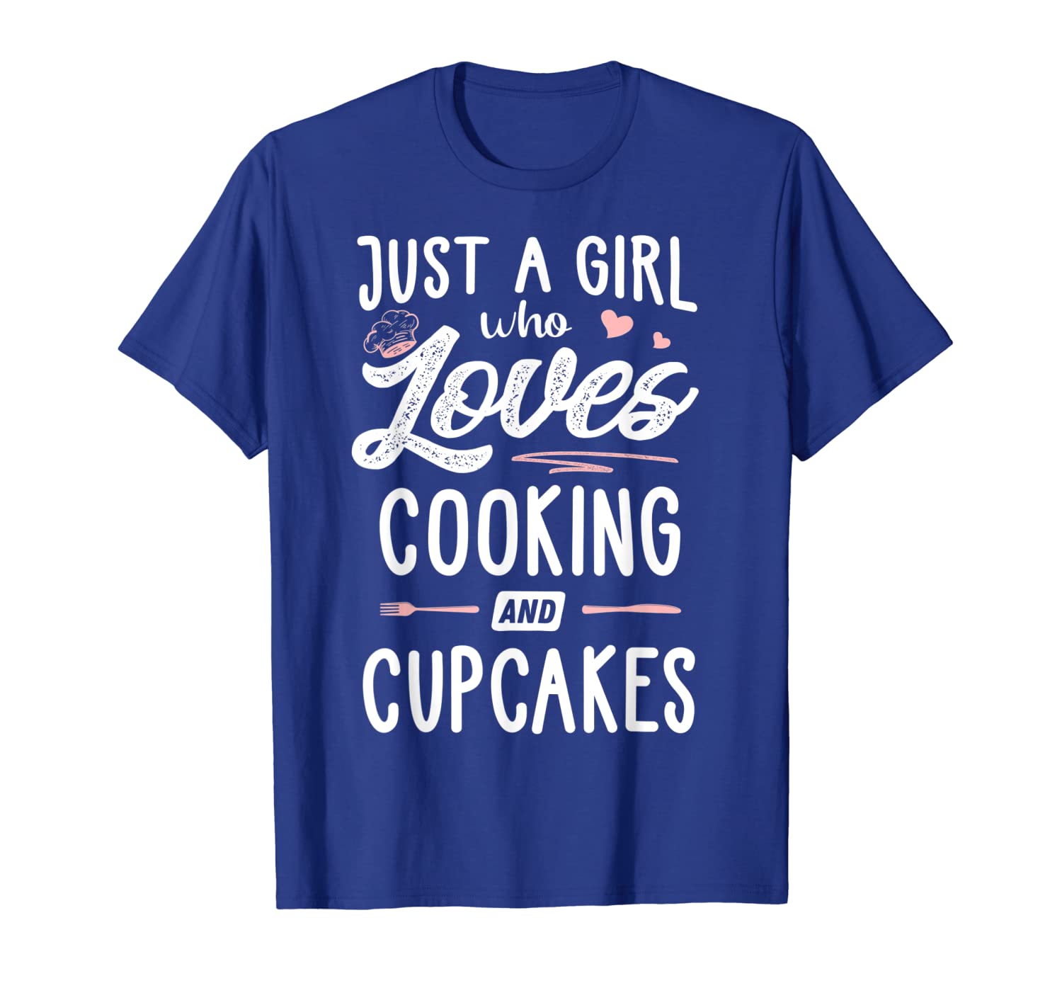 just a girl who loves cooking and cupcakes gift women t-shirt, White;black