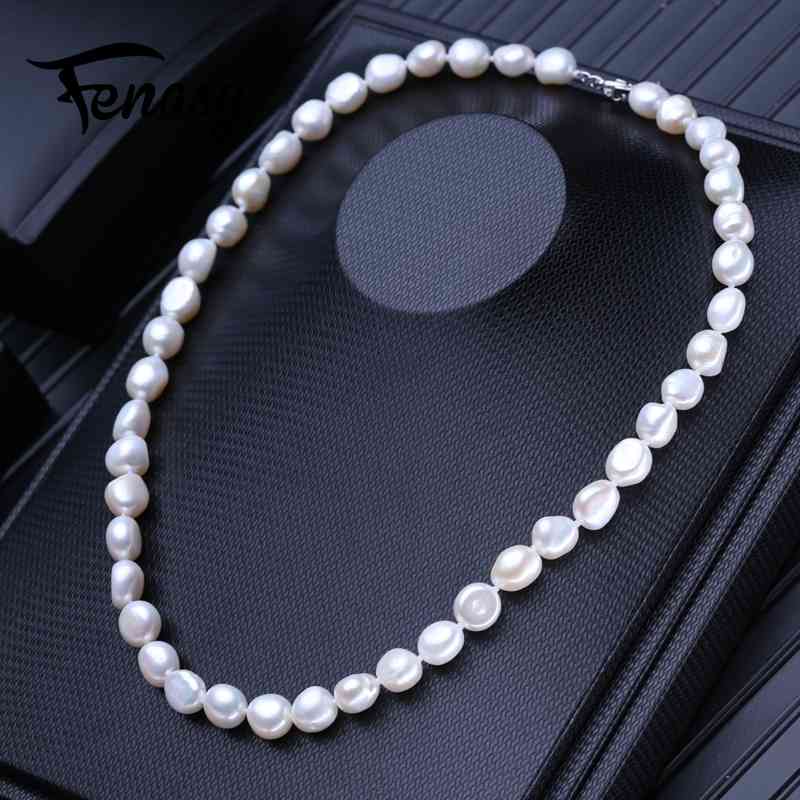 FENASY Natural Freshwater Pearl Necklaces For Women Baroque Long Necklace Wedding Jewelry Neck Accessories
FENASY Natural Freshwater Pearl Necklaces For Women Baroque Long Necklace Wedding Jewelry Neck Accessories