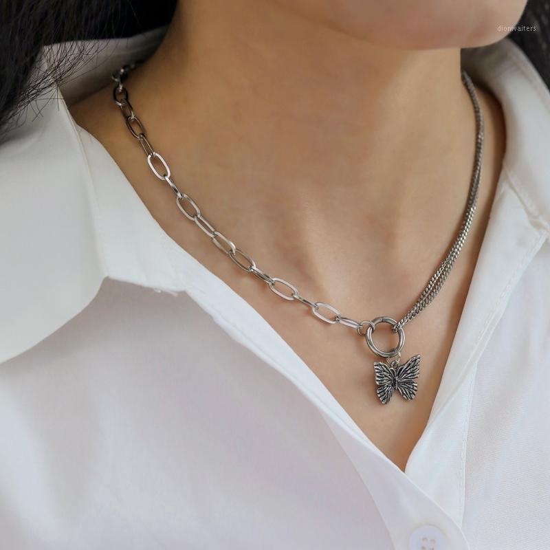 Fashion Punk Hip Hop Butterfly Necklace 2021 Padlock Pendant Women Adjustable Gothic Bijou Style Chains
Fashion Punk Hip Hop Butterfly Necklace 2021 Padlock Pendant Women Adjustable Gothic Bijou Style Chains