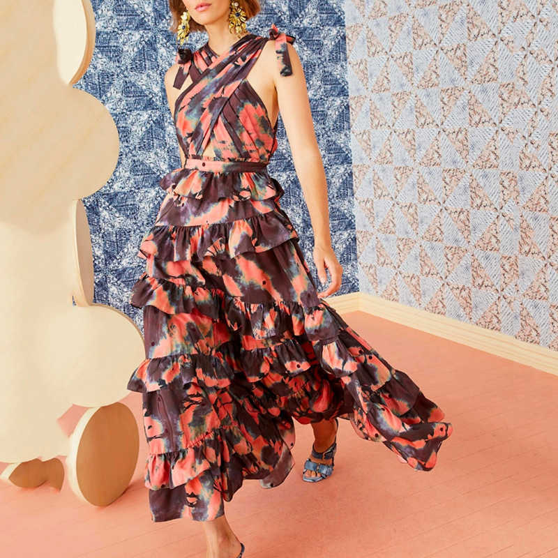 Tie Dye Print Cascading Ruffle Long Dresses Fashion Sexy Off Shoulder Women Vestidos Spring Summer High Waist Femme Robe 210525, Green
Tie Dye Print Cascading Ruffle Long Dresses Fashion Sexy Off Shoulder Women Vestidos Spring Summer High Waist Femme Robe 210525, Green