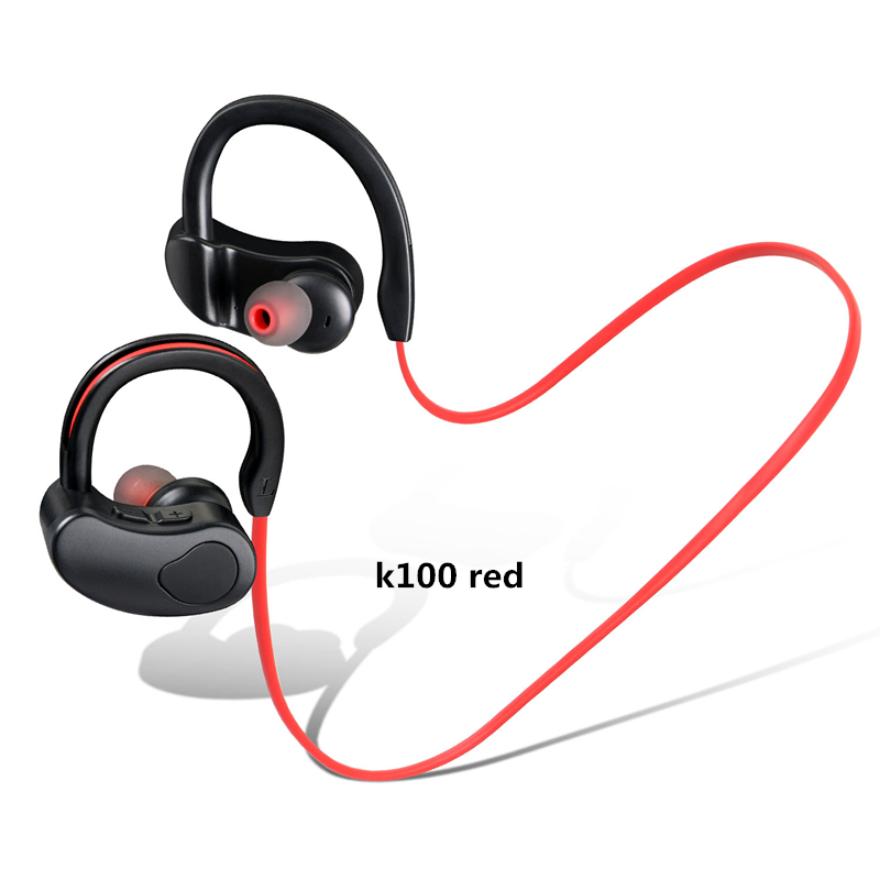 Sports Bluetooth Earphone Wireless Headphones Stereo Headset K98 K100 Binaural Hanging Ear Running Ultra-light Waterproof Earbuds HiFI Bass Hands-Free