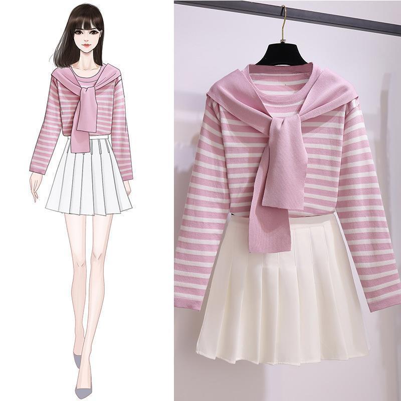 Ichoix Pleated Mini Kit Casual Cute Set Women Pink Knitted Top + White Skirt Autumn 2 Piece Outfits Korean Style
Ichoix Pleated Mini Kit Casual Cute Set Women Pink Knitted Top + White Skirt Autumn 2 Piece Outfits Korean Style