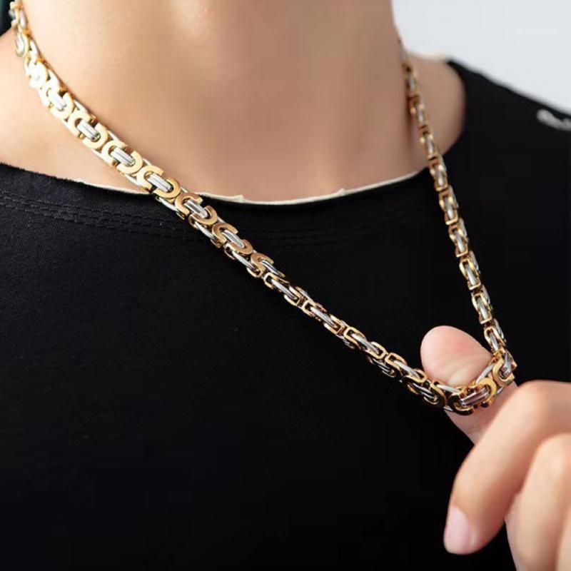 Chains Stainless Steel Gold Black Silver Plated Men Chain Necklace Male Brake Flat King Rock Fashion Jewelry Drop Free Delivery
Chains Stainless Steel Gold Black Silver Plated Men Chain Necklace Male Brake Flat King Rock Fashion Jewelry Drop Free Delivery
