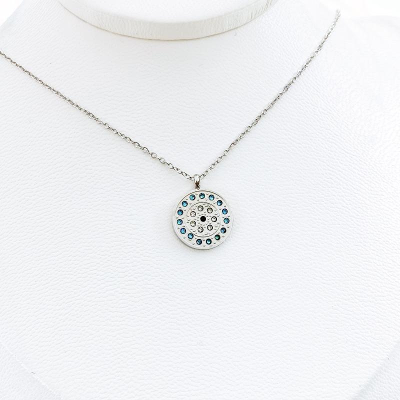 Earrings & Necklace Stainless Steel Necklaces Eye Cube Simplicity Style Fashion Choker Pendant Chain For Women Jewelry Party, Silver
Earrings & Necklace Stainless Steel Necklaces Eye Cube Simplicity Style Fashion Choker Pendant Chain For Women Jewelry Party, Silver