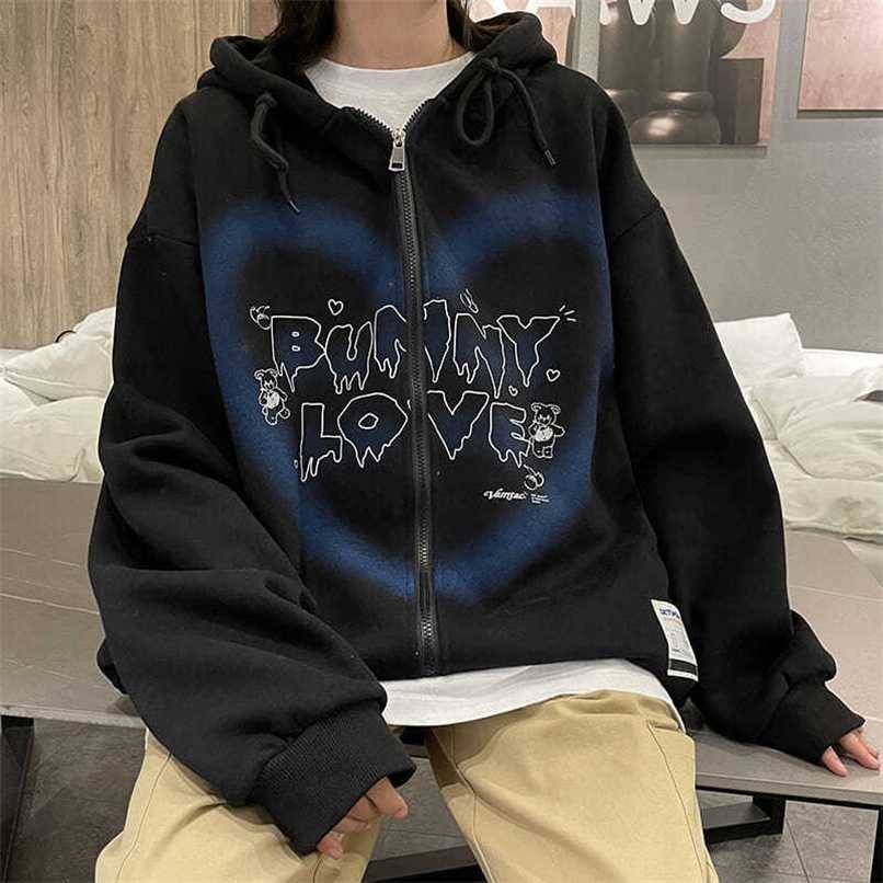 heart-shaped letter printed zipper hoodies women's Y2K hip-hop streetwear sweatshirt oversized casual loose hoodies top 211109
heart-shaped letter printed zipper hoodies women's Y2K hip-hop streetwear sweatshirt oversized casual loose hoodies top 211109